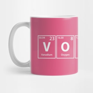 Voices (V-O-I-Ce-S) Periodic Elements Spelling Mug